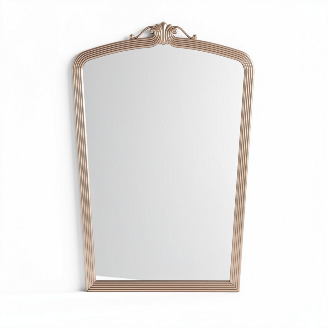 Framed wall mirror for home decor - 70 x 50 x 3cm, metal frame