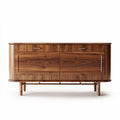 Walnut wood sideboard for living room or dining area - 120 x 45 x 75cm