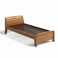 Natural wood single bed frame for children - 190 x 90 x 30cm