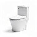 Modern ceramic toilet with dual flush mechanism - 70 x 40 x 80cm