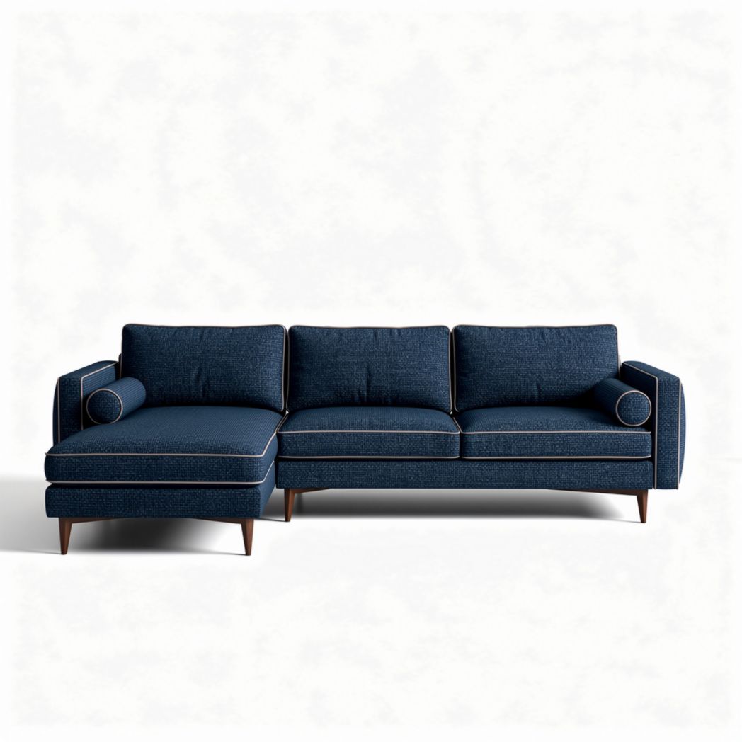 Modern fabric sectional sofa for living room - 210 x 90 x 85cm